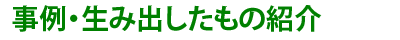 事例・生み出したもの紹介